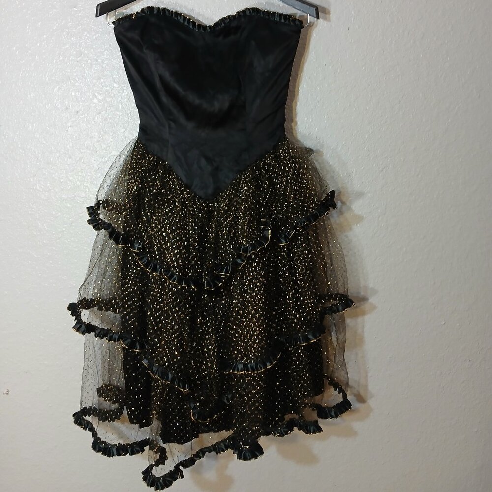 Black and Gold Dress